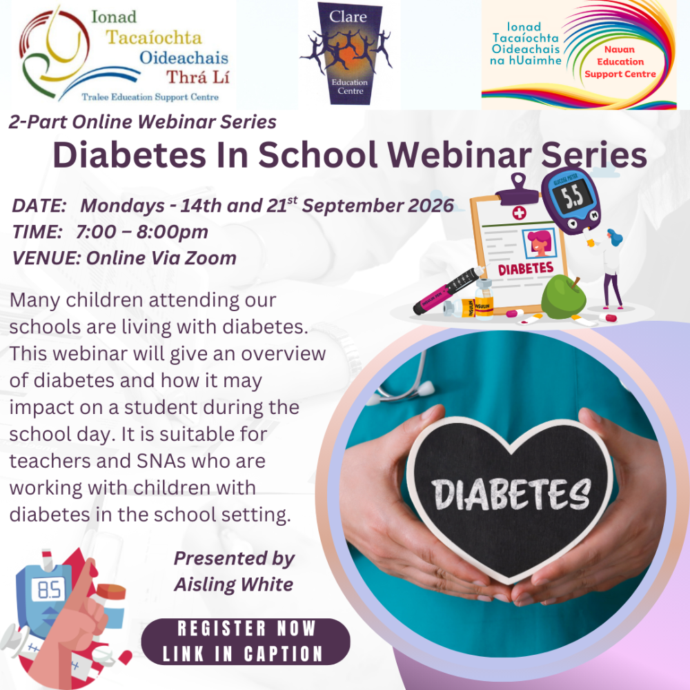 AUT26-01  2-Part Diabetes In School Webinar Series